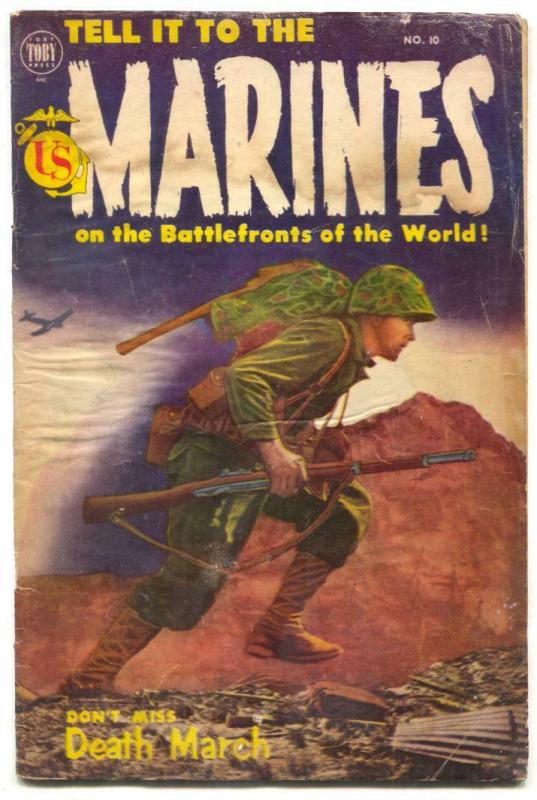 Tell it to the Marines #10 1954- Golden Age War comic F/G