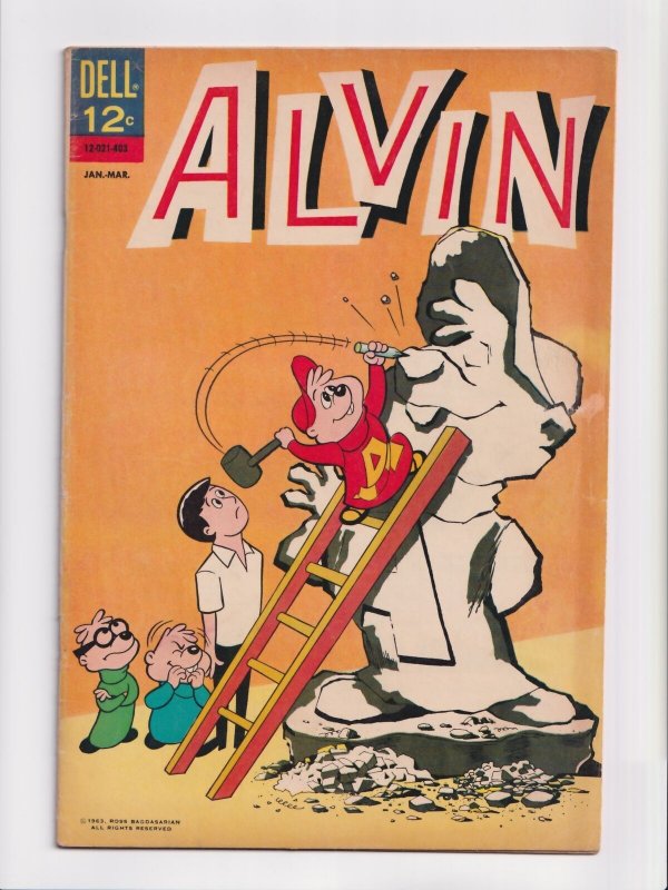 Alvin #6 Dell Comics 1964 Nice Copy VG/FN Silver Age TV Show The Chipmunks 