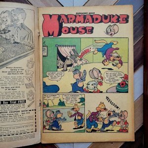 MARMADUKE MOUSE #38 G/VG (Quality 1953) Cuthbert Cat, Prince Pinky / Golden Age