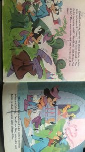 Walt Disney’s Mickey and the beanstalk, 1970, crayon scribble