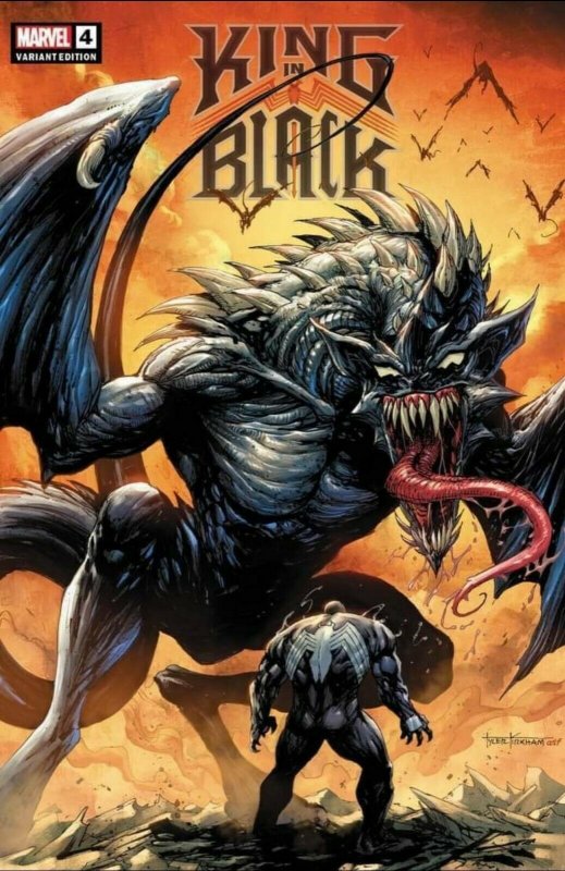 ?? KING IN BLACK #4 TYLER KIRKHAM 2 COMIC SET ? CRAIN VENOM 3 PEACH