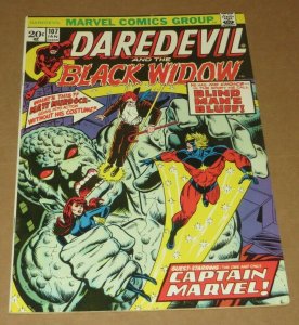 Daredevil #107 FN/VF 1974 Marvel Bronze Age Comic Book Moondragon Captain Marvel