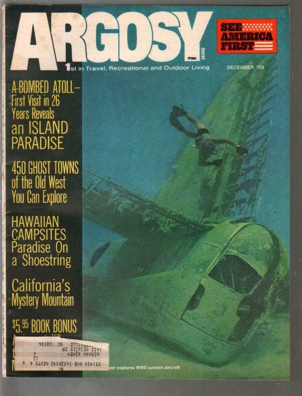 Argosy 12/1972-1st A-Bomb Test Site-bunko artists-ESP-pulp fiction-FN