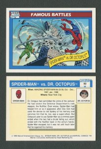 1990 Marvel Comics Card  #93 (Spiderman/Doc Ock) / NM