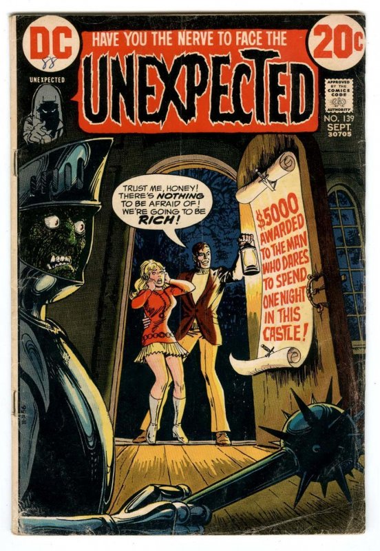 Unexpected #139 Sept 1972  DC Horror How to get rid of a Corpse  Kamandi #1 AD