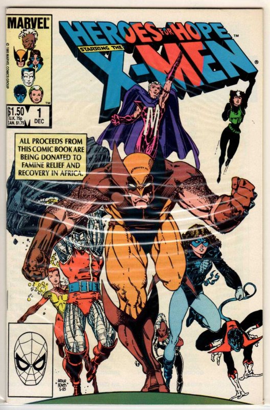 Heroes for Hope Starring the X-Men (1985) 9.2 NM-