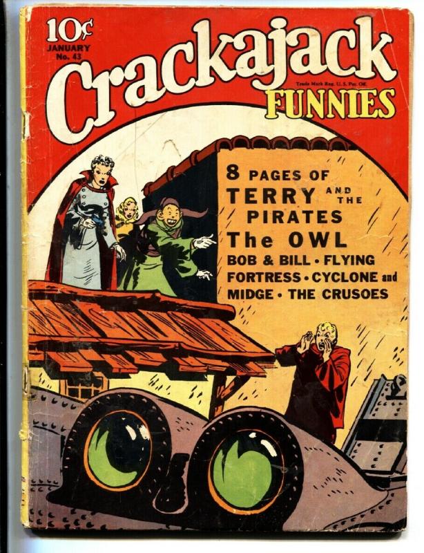 Crackajack Funnies #43 1942- The Owl-Terry and the Pirates-Cyclone