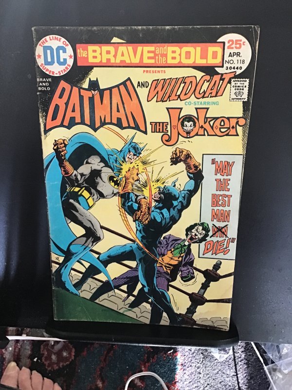 The Brave and the Bold #118 (1975) Batman, wildcat, the joker! VG/FN Wow!