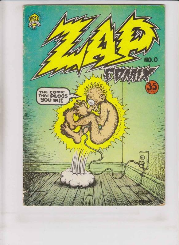 Zap Comix #0 VG (2nd) print apex ROBERT CRUMB underground comix