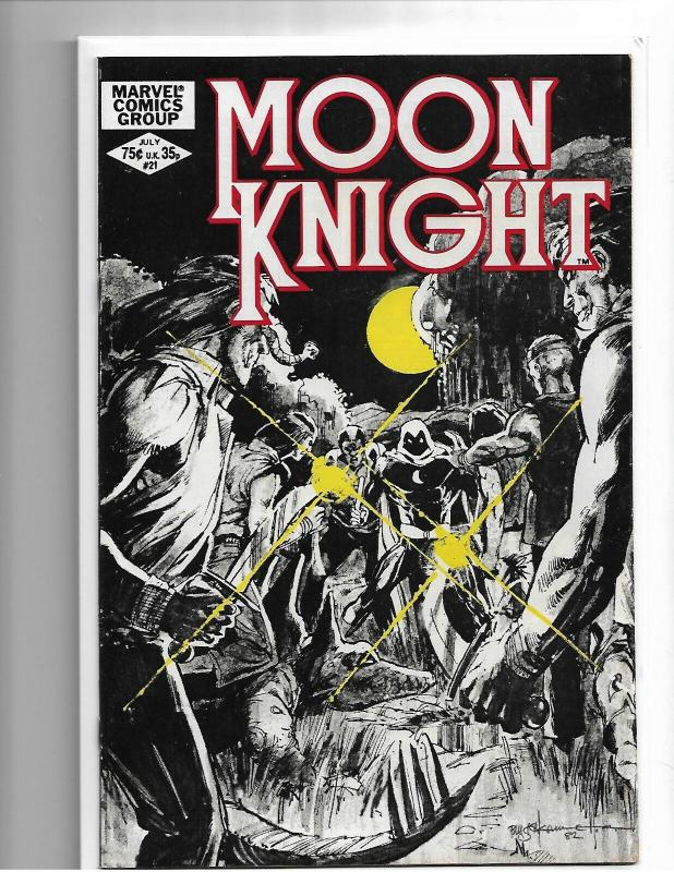 MOON KNIGHT #21 - NM - HTF IN HIGH GRADE - CLASSIC SIENKIEWICZ - BRONZE AGE KEY