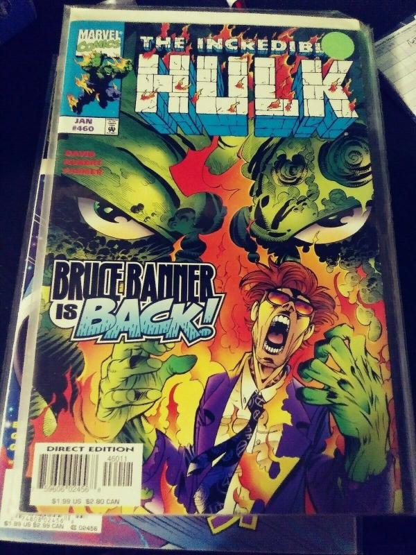 Incredible Hulk  # 460  JAN 1998, Marvel  BANNER IS BACK