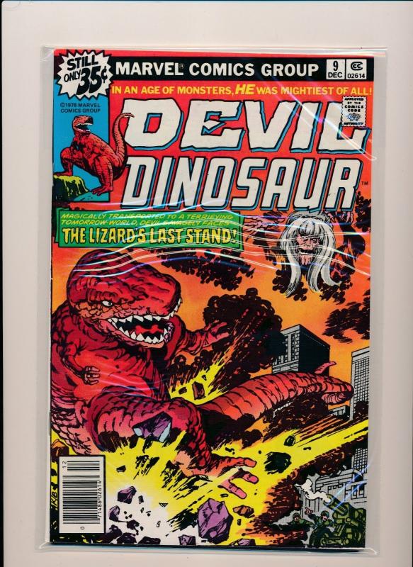 Marvel DEVIL DINOSAUR #1-9 Full Set  (1978) ~ ALL VF+ (PF176) 9 comics Moon-Boy