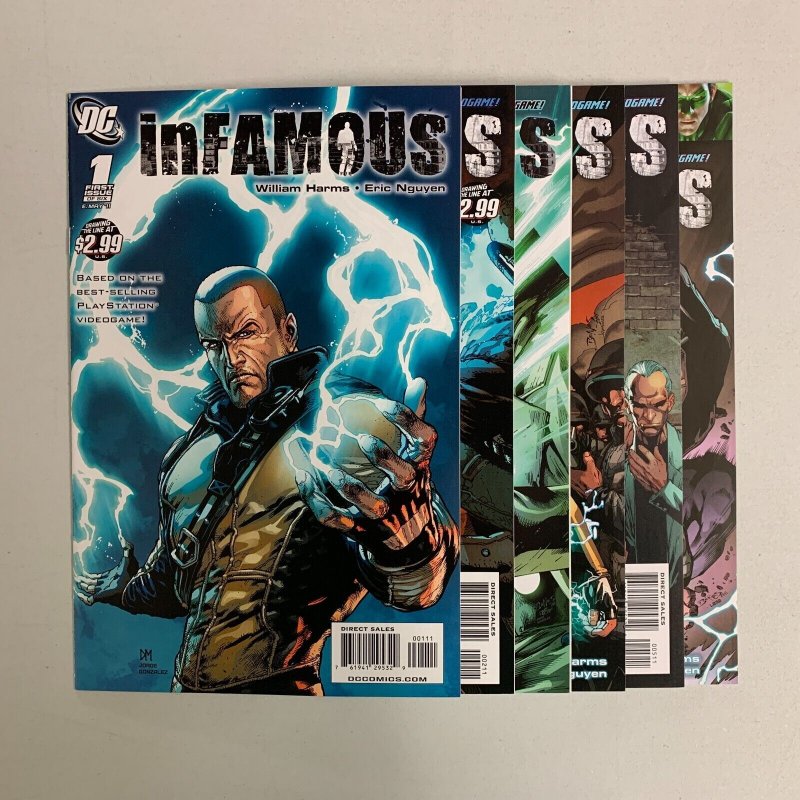 InFamous #1-6 Set (DC 2011) 1 2 3 4 5 6 William Harms (9.0+) 