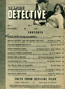 Complete Detective Cases December 1941- Corpse without a face- gunmoll G-