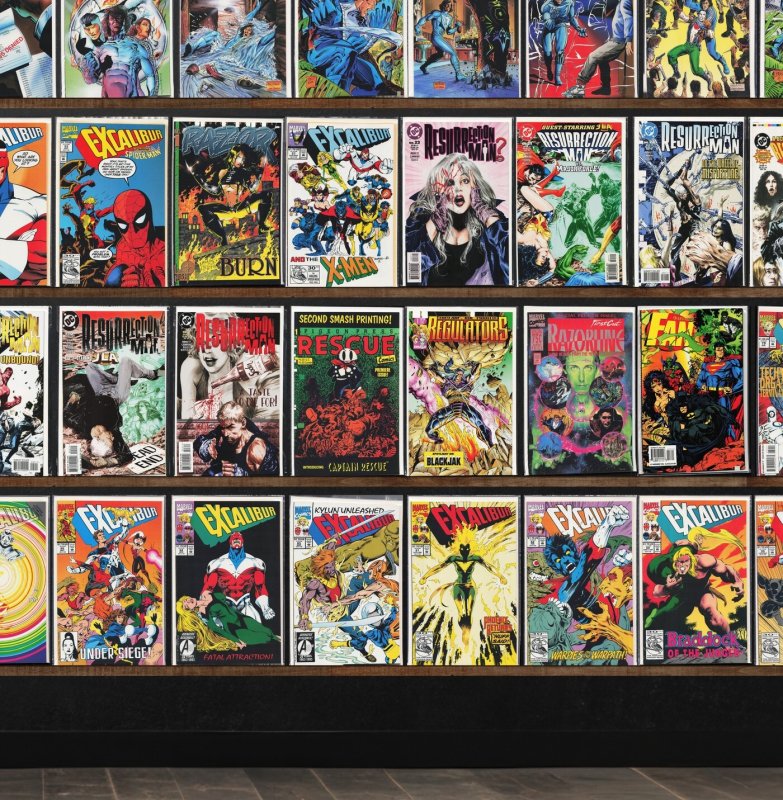 Huge Lot 150+ Comics with Excalibur, Eternal Warrior, Resurrection Man & More!