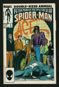 Peter Parker The Spectacular Spider-Man #5 (1985) Marvel ~ Double-Sized Annual