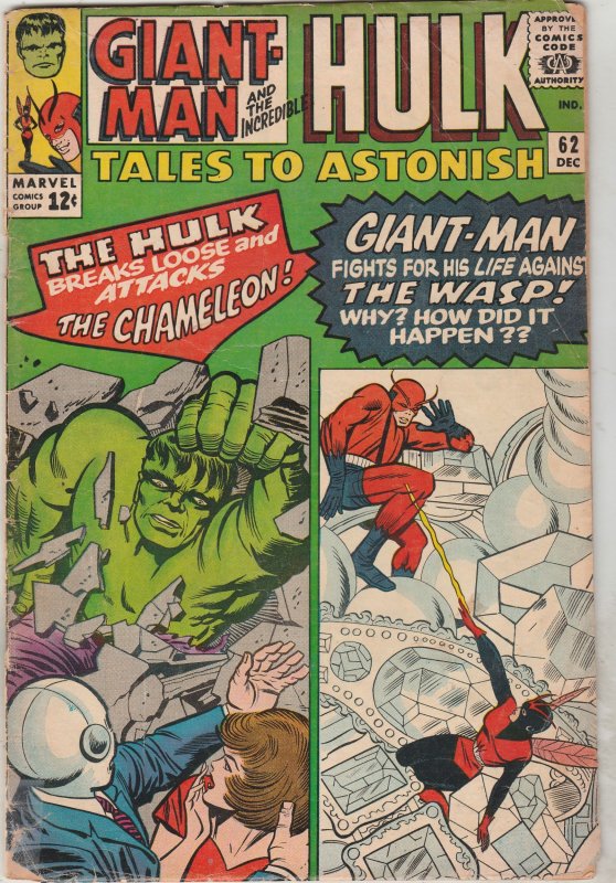 Tales to Astonish #62 (Dec-64) VG+ Affordable-Grade Ditko! New Wasp!! 1st Leader