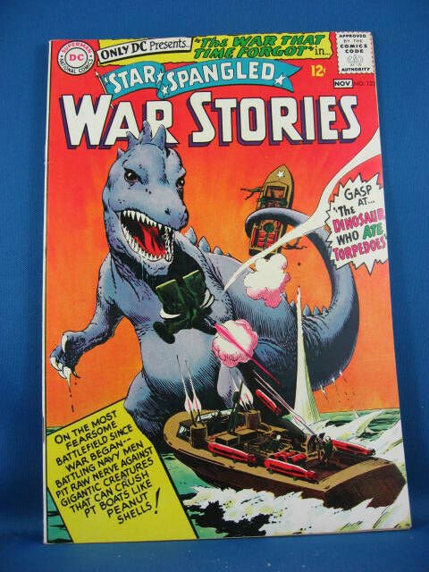 STAR SPANGLED WAR STORIES 123 VF NM Dinosaur Cover 1965