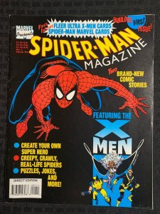 1994 SPIDER-MAN Magazine #1 FN 6.0 with Fleer Ultra X-Men 8-Card Inserts