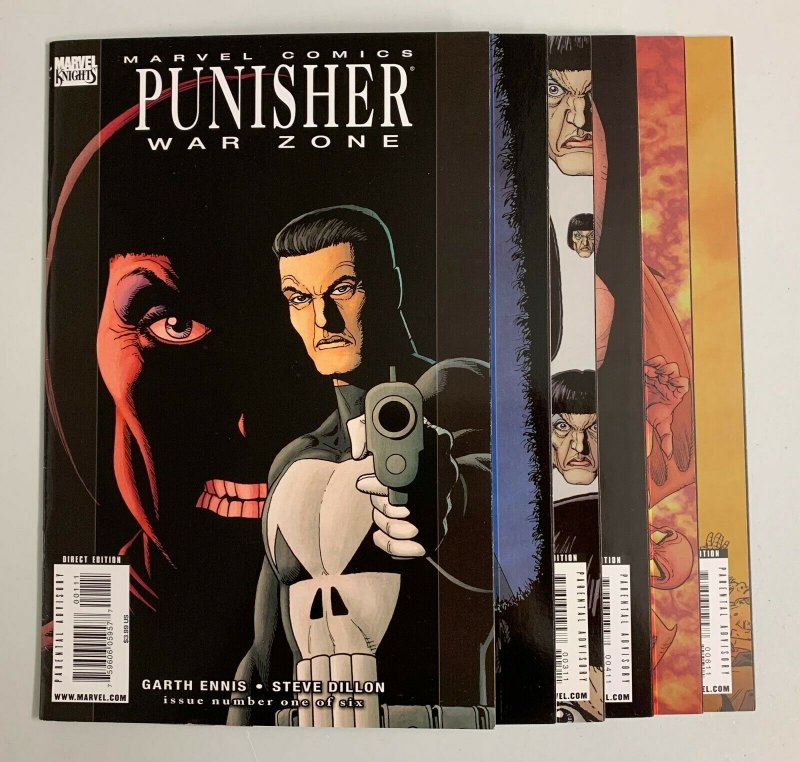 Punisher War Zone #1-6 Set (Marvel 2008) 1 2 3 4 5 6 Garth Ennis (8.5+) 