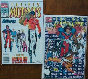 The New Mutants #99 + #100 (1991) LOT of 2 issues