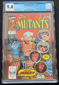 New Mutants #87 Marvel 1990 CGC 87 White pages  Cable