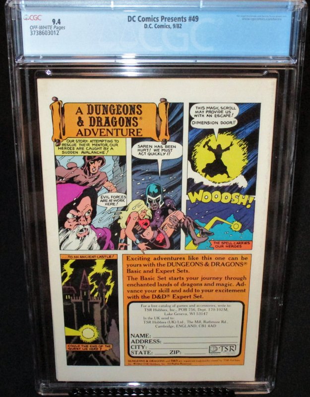 DC Comics Presents #49 (1982) CGC 9.4