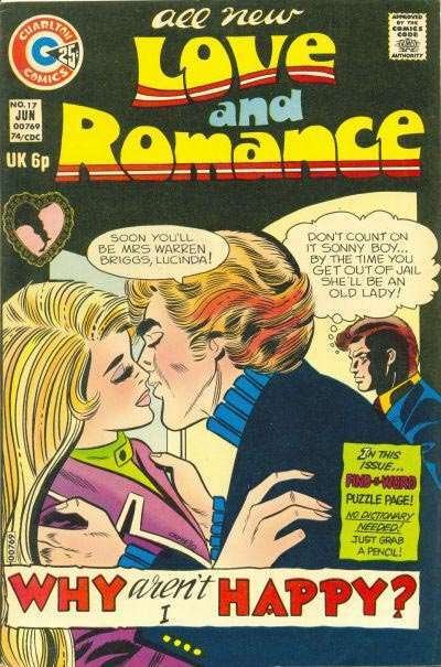 Love and Romance #17 VG ; Charlton | low grade comic June 1974 Kiss Cover