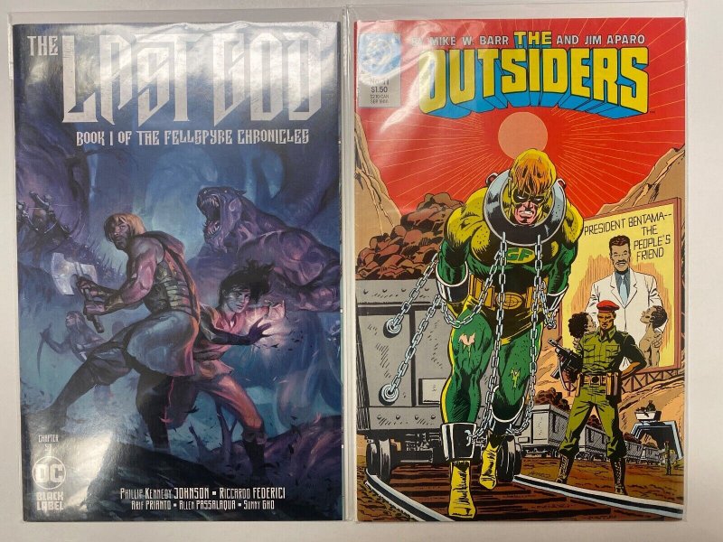 3 DC COMICS The Last God #6 The Outsiders #11 Checkmate #4 82 KM5