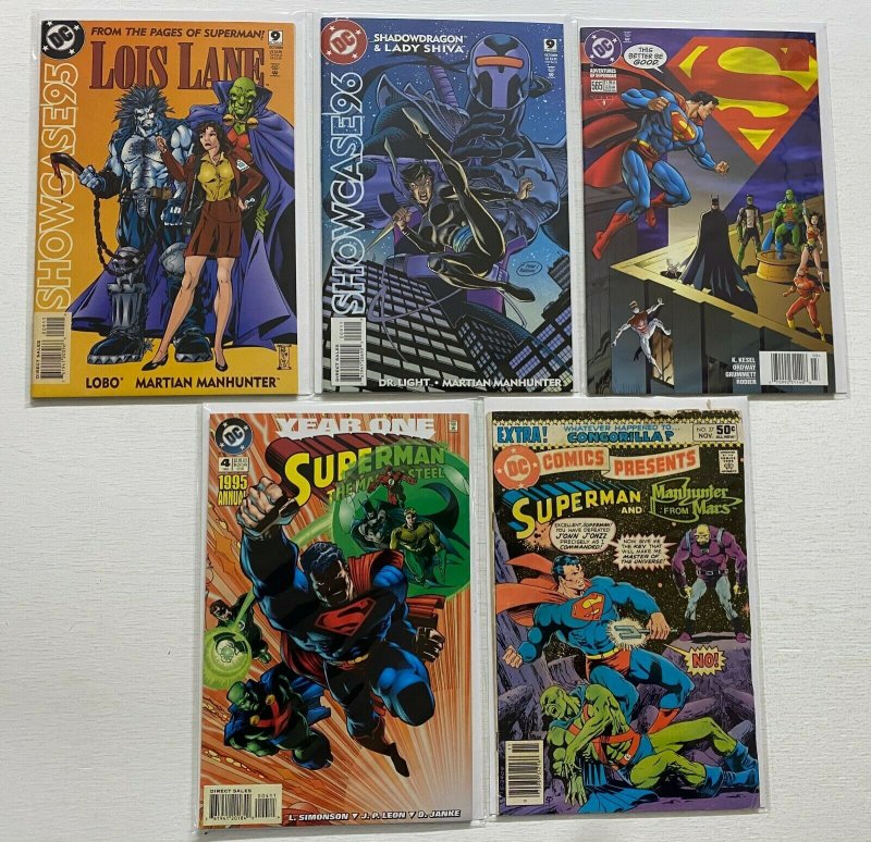 Martian Manhunter appearances / crossovers lot 13 pieces DC average 8.0 VF