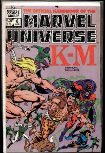 The Official Handbook of the Marvel Universe #6 (1983) Kang the Conqueror