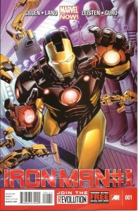 Iron Man (2013) #1 NM Greg Land Cover