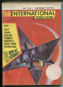 International Science Fiction #1 11/1967-1st issue-sci-fi pulp-film festival-VG