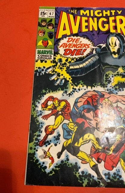 The Avengers #67 (1969) 1st Ultron cover