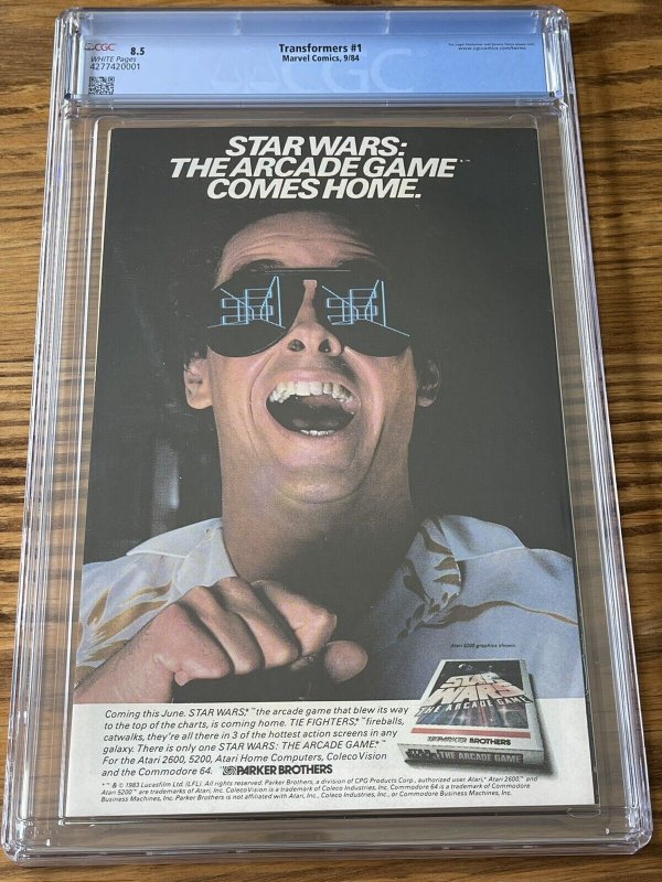 Transformers 1 CGC 8.5 1st Appearance Autobots Optimus Decepticons  MegaTron