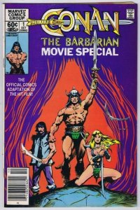 Conan the Barbarian Movie Special #1 ORIGINAL Vintage 1982 Marvel Comics 