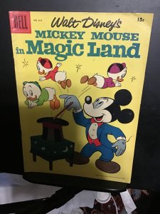 Four Color #819 (1957) mid high grade Mickey Mouse in Magic Land! FN+ Disney key
