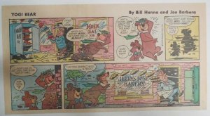 Yogi Bear Sunday Page by Hanna-Barbera from 3/1/1964 Third Page Size !