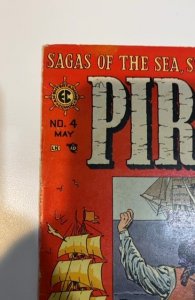 Piracy #4 Nice Unrestored Pre-Code Golden Age Vintage EC Comic 1955 VG