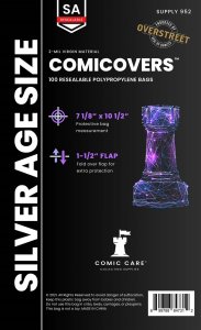 COMICARE Silver Age PP (Polypropylene) Resealable Bags: 100 ct By Comic Care