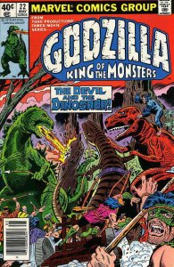 Godzilla #22 VG ; Marvel | low grade comic Devil Dinosaur