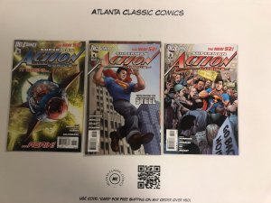 3 DC Comic Books Action Comics #3 4 5  Batman  Superman 136 KE1