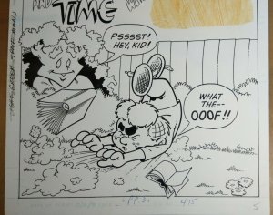 Original art: Chris Allan - Little Archie Digest #1 pg 27 splash!