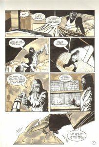 Planet of the Apes: Ape City #18 p.4 - Ape Nightmare - 1990 art by M.C. Wyman