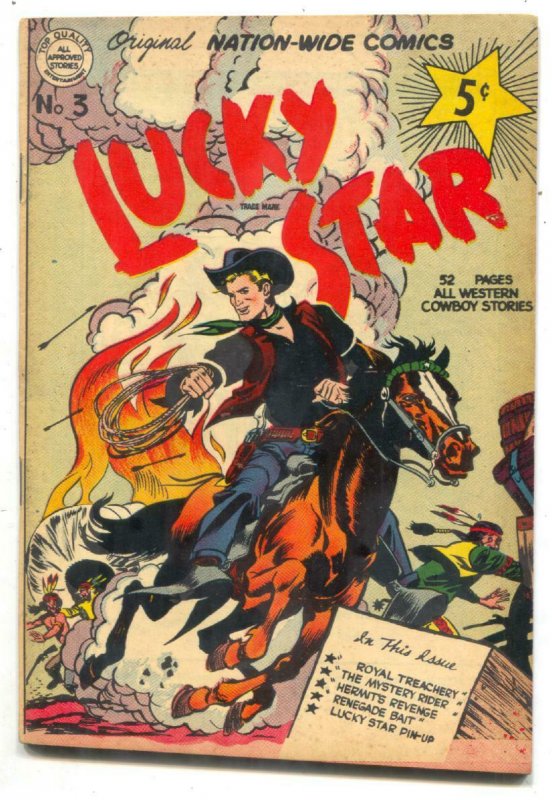 LUCKY STAR #3 1951-NATION-WIDE COMICS-JACK DAVIS-NM