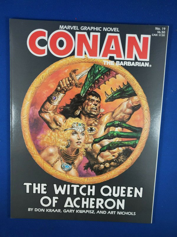 MARVEL GRAPHIC NOVEL 19 CONAN THE BARBARIAN VF NM 1986