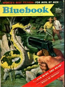 BLUE BOOK PULP-JANUARY 1953-FN/VF-MAYERS COVER-RANDALL-PEACOCK-EDRICH FN/VF