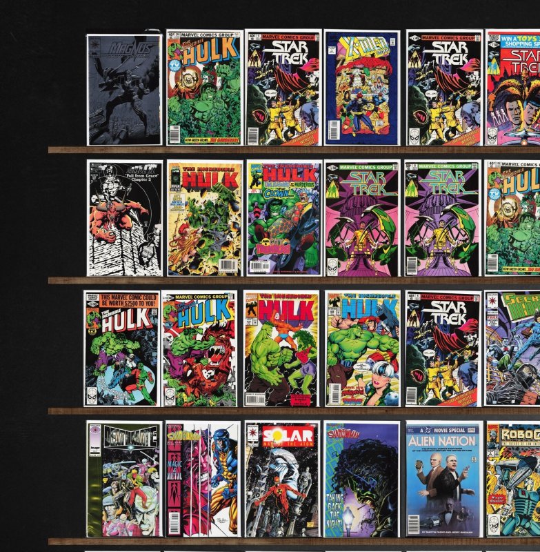 Huge Lot 150+ Comics with The Incredible Hulk, Star Trek, Shadowman & More!