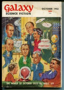 Galaxy Science Fiction 10/1952-sci-fi pulp-MacDonald-Sturgeon-VG