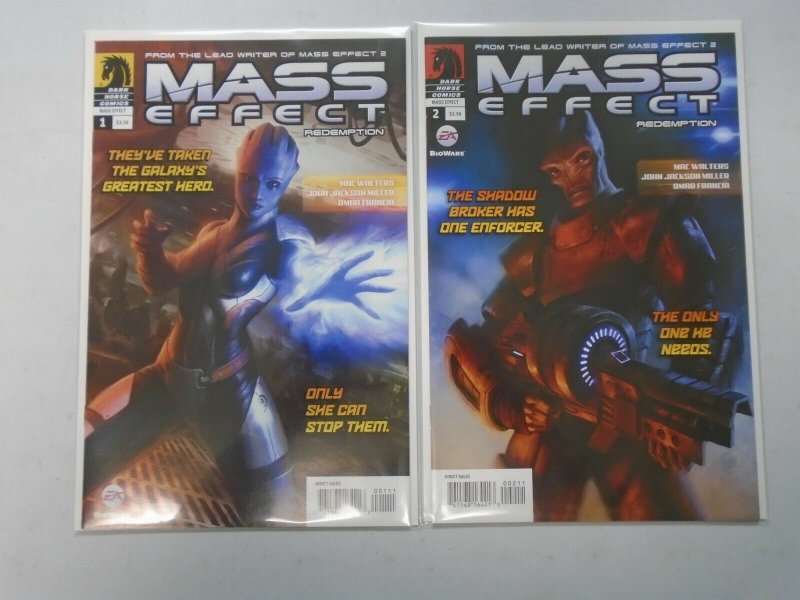 Mass Effect Redemption #1+2 8.5 VF+ (2010 Dark Horse)